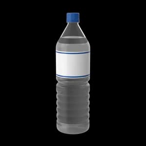 Pure and refreshing bottled water, essential for staying hydrated throughout the day.