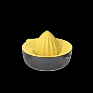 The Citrus Squeezer in Yellow is a handy tool for extracting juice from citrus fruits. Its vibrant color adds a cheerful touch to your kitchen gadgets.