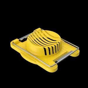 The Egg Slicer is a convenient tool for slicing boiled eggs evenly. It's perfect for salads, sandwiches, and other dishes where sliced eggs are desired.