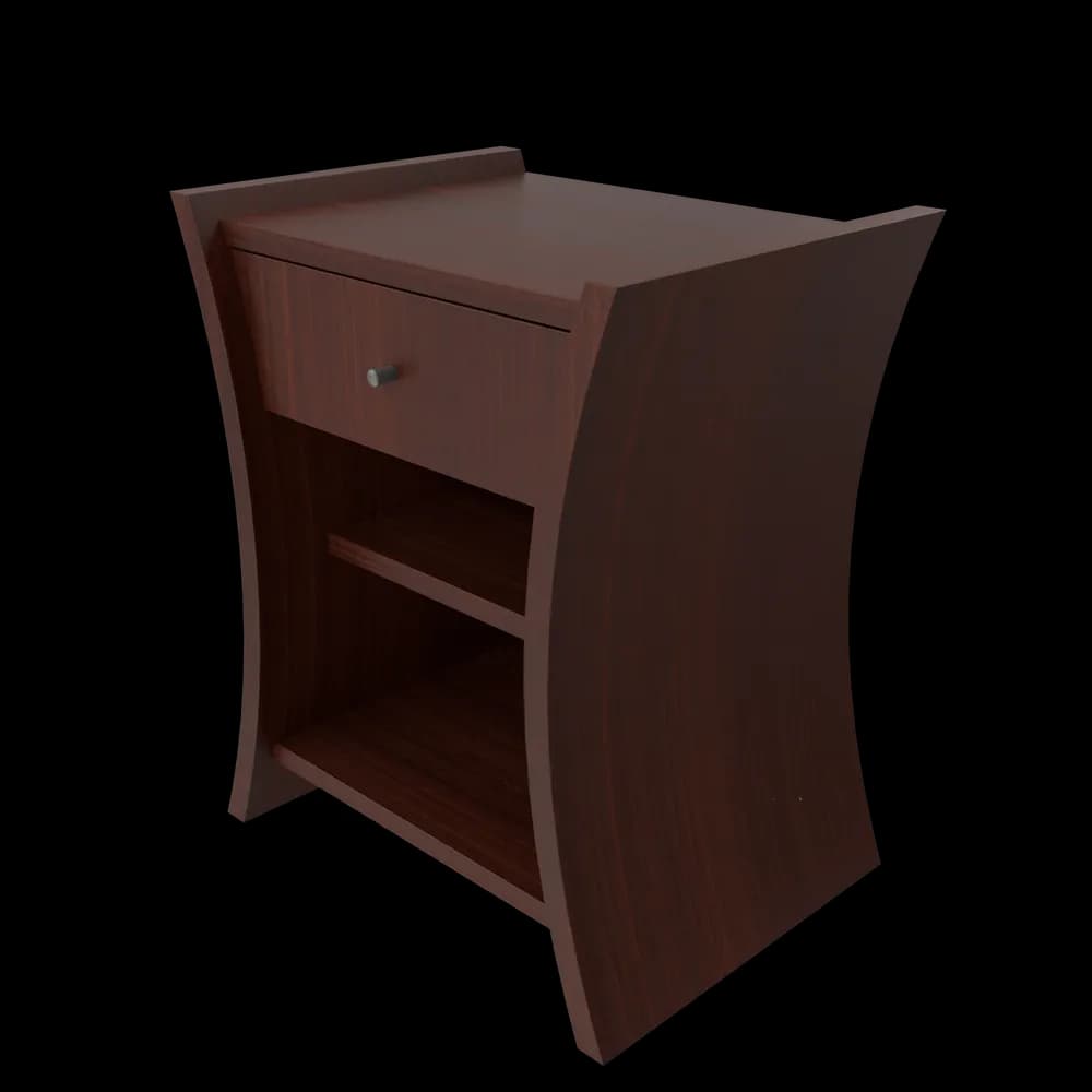 Bedside Table African Cherry